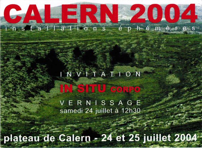 Installations ephemeres sur le plateau de Calern en 2004