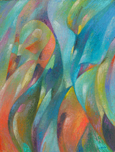 Peinture à l'huile sur toile attrape reves - 2005